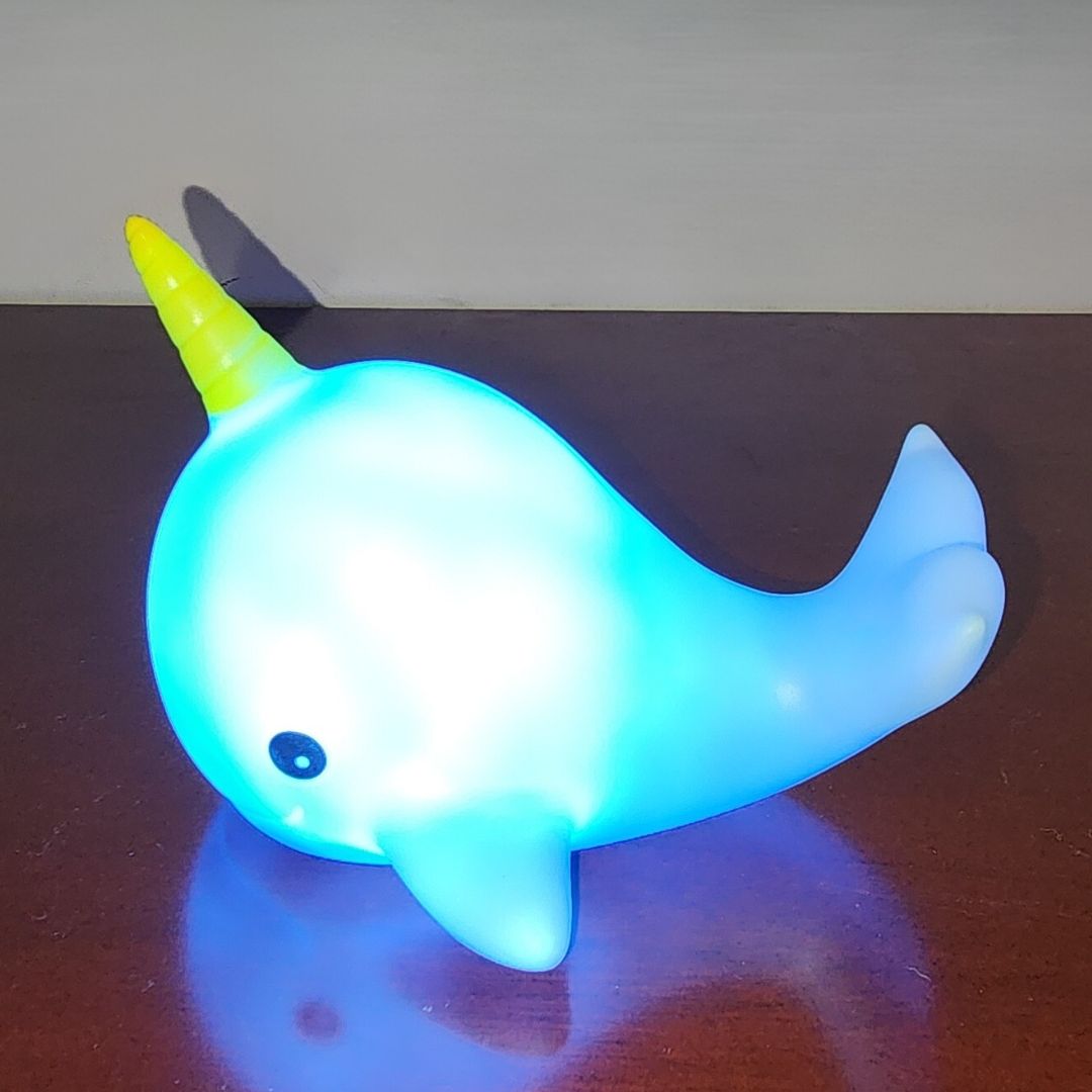 Mini Led Narwhal Night Light Blue Wonder Tribe