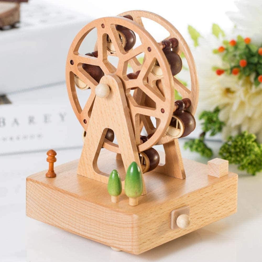 Wooden Clockwork Music Box - Ferris Wheel