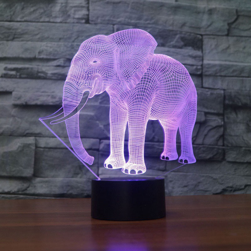 Acrylic Night light - Elephant