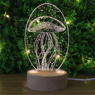 Acrylic Night light - Jellyfish