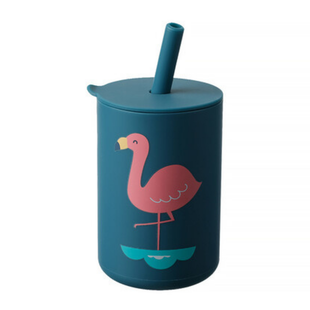 Silicone Training Cup - Flamingo