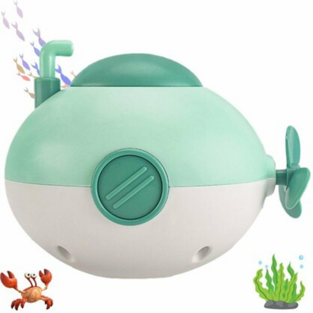 Windup Bath Submarine - Green