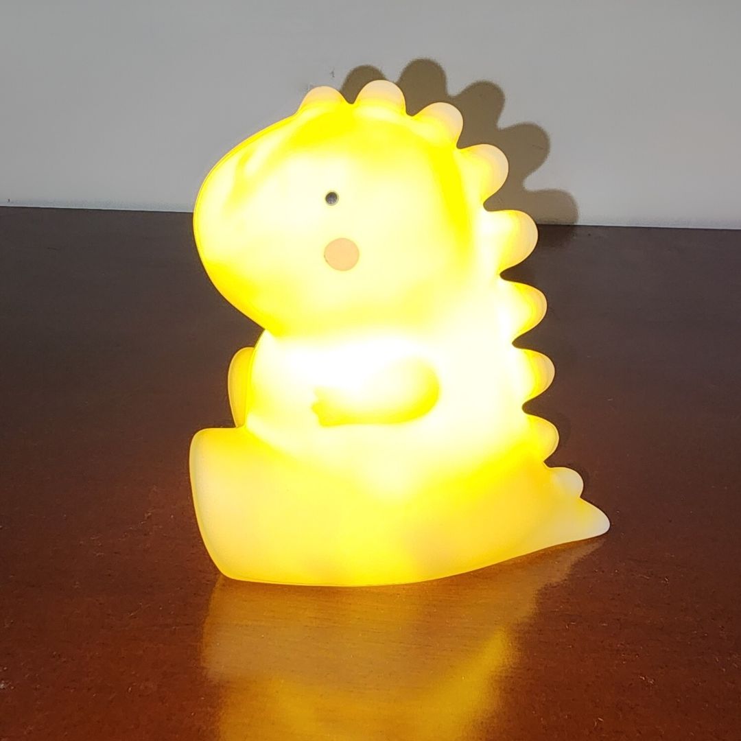 Mini LED T-Rex Sitting Night light - Yellow – Wonder Tribe