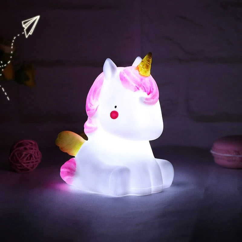 Mini LED Unicorn Night light - White