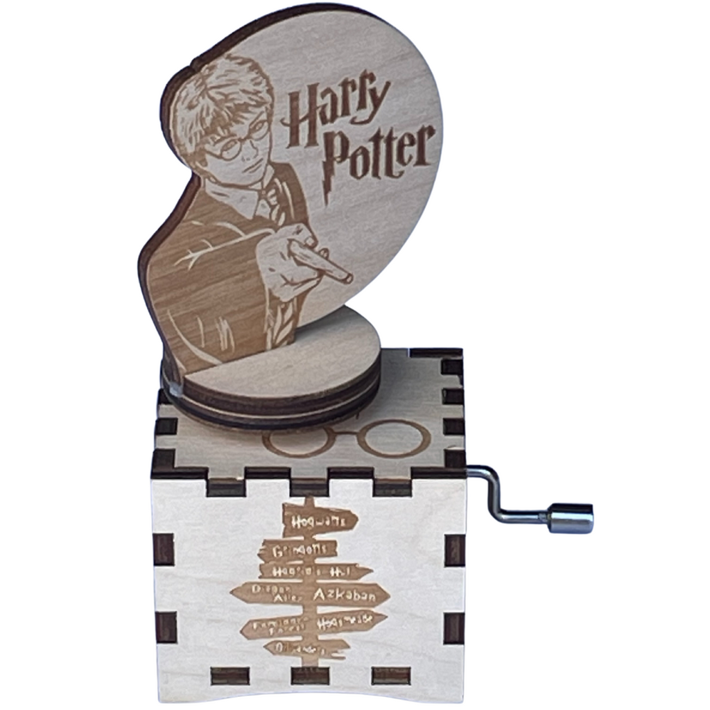 Wooden Hand Cranked Music Box - Harry Potter Large Sign