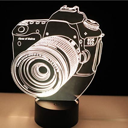 Acrylic Night light - Camera