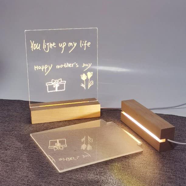 Acrylic Night light - Note Board